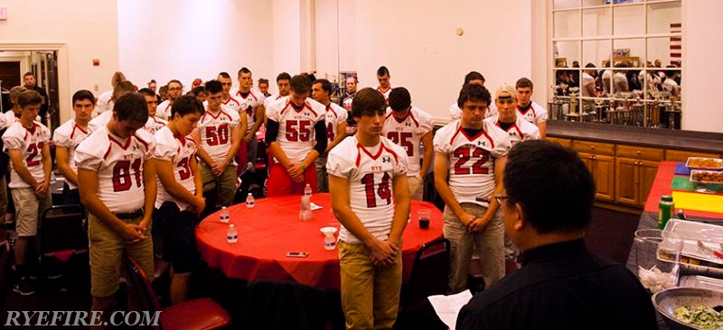Garnet Football Pasta Dinner before 'The Game'.  10/9/15.  Photo by Lester Millman